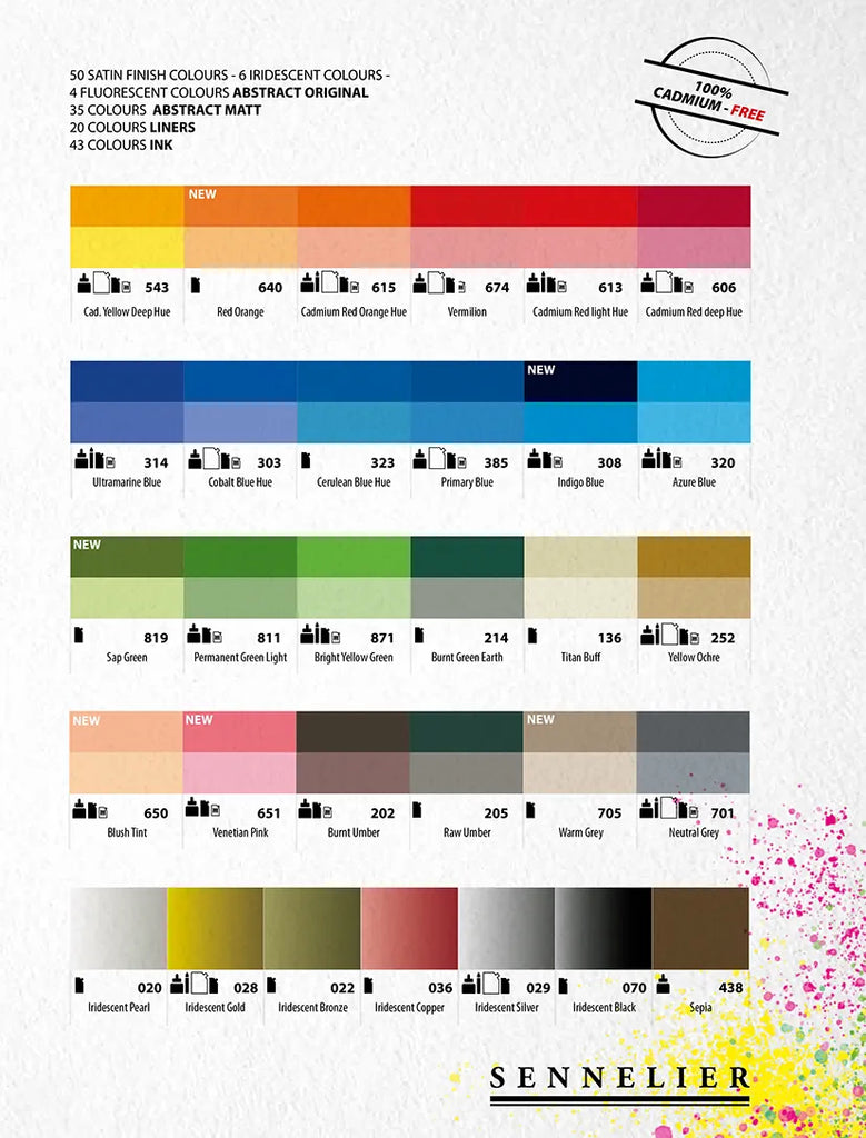 Acrylic product colour chart page 2