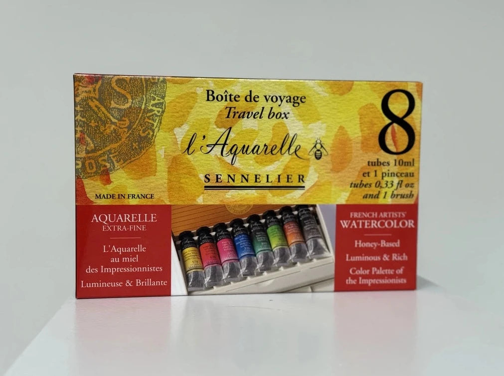 Sennelier Aquarelle Extra Fine Travel Set - 8 colours